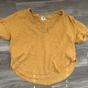 We the Free Golden Short sleeve sweater